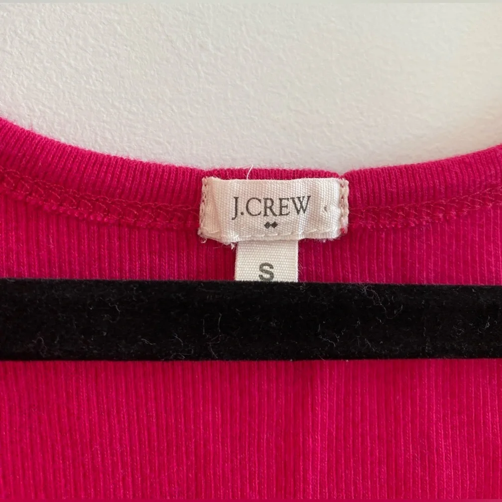 J. Crew Factory Pink Lion Ribbed Tank Top Size Small